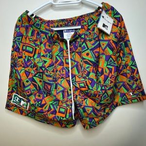 Champion x MTV all over print nylon short Large